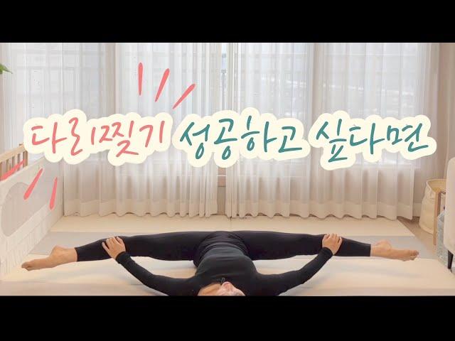 [홈발레]다리 찢기 위한 필수 스트레칭(초보자용. 기초 스트레칭)