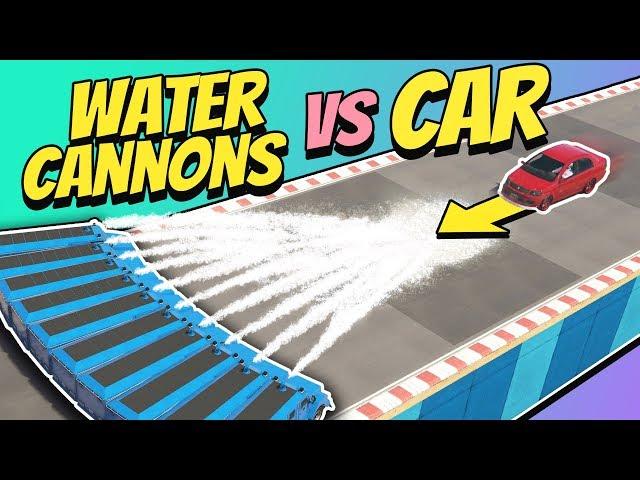 GTA 5 | Can WATER CANNONS Stop A CAR?