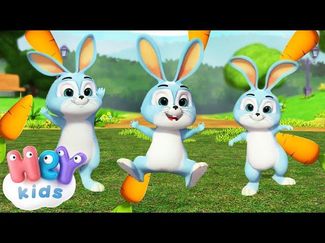 Sleeping Bunnies Hop Hop Hop  Song for Toddlers | HeyKids - Nursery Rhymes