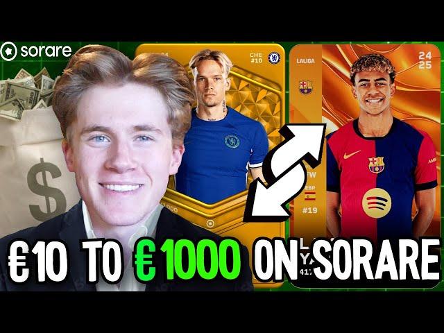 How to be a Successful Sorare Trader | My WINNING Strategy | €10 to €1000 on Sorare Ep3!