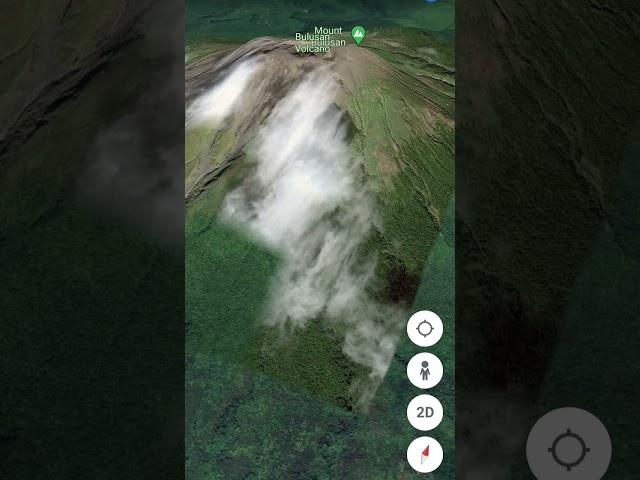 Bulusan Volcano in Google Earth 3D