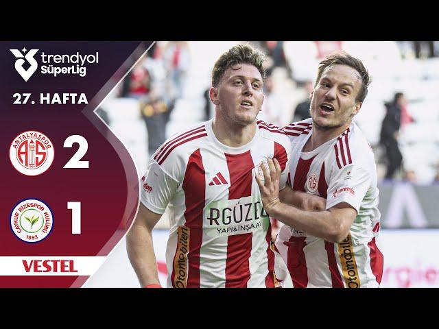 Vestel | Antalyaspor (2-1) Çaykur Rizespor - Highlights/Özet | Trendyol Süper Lig - 2024/25