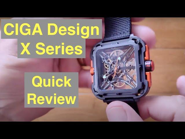 CIGA Design X Series 5ATM Smart Mechanical Automatic Analog Skeleton SUV Watch: Quick Overview
