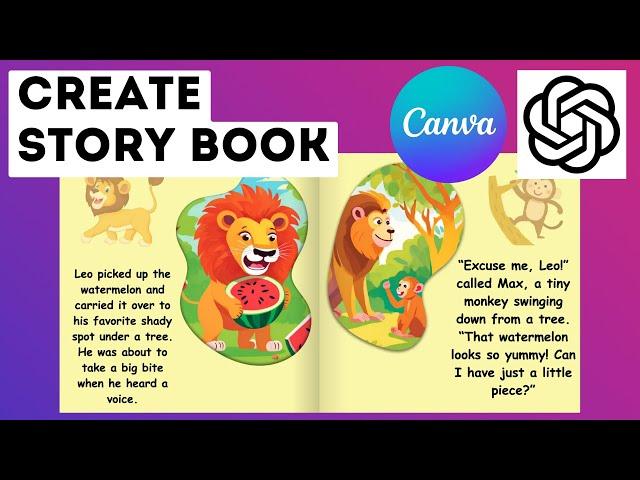 How To Create Story Book For Kids Using Canva And ChatGPT