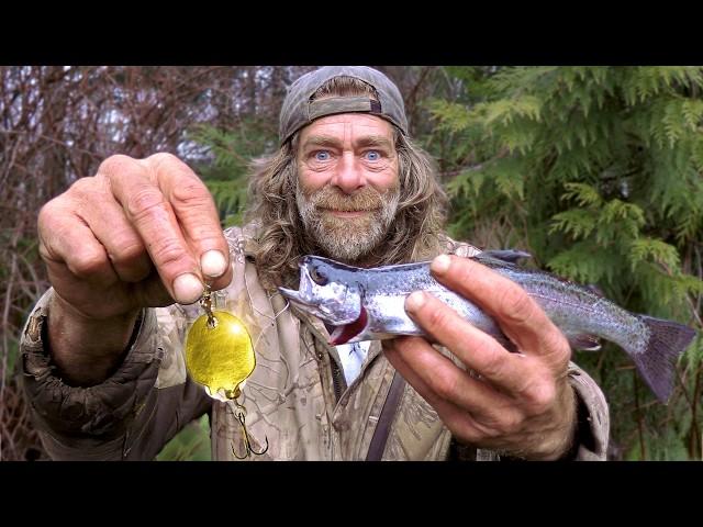 I Made A REAL Gold Lure From Gold I Panned | 24K Gold Lure Catch & Cook