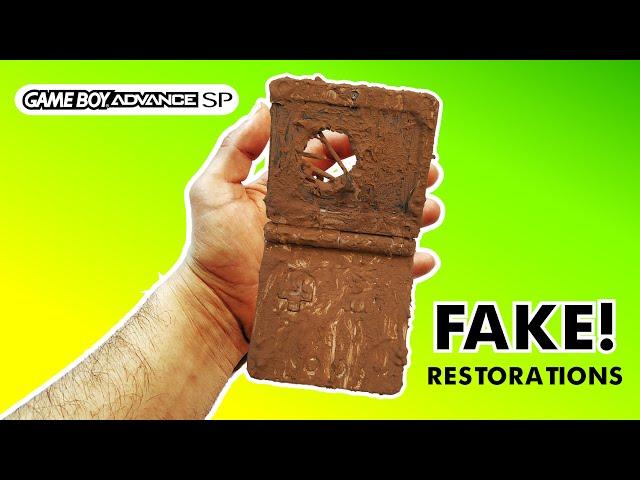 How fake gaming handheld restoration videos are staged