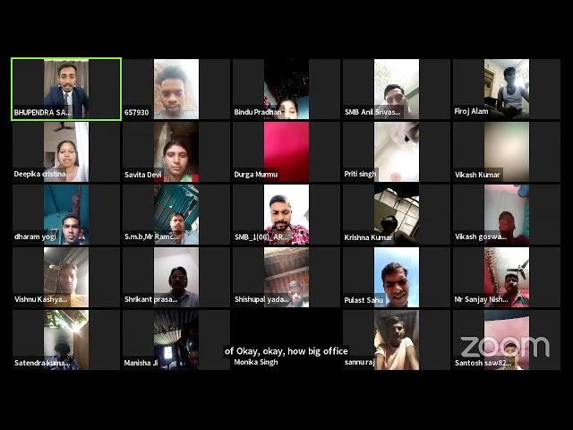 SMB FOUNDER NARAD SAHU's Zoom Meeting