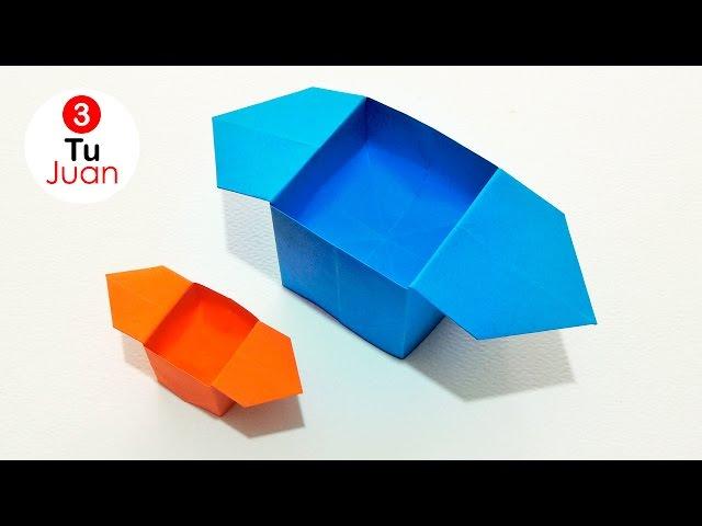 How to make Paper Boxes FAST and EASY - Origami | JuanTu3