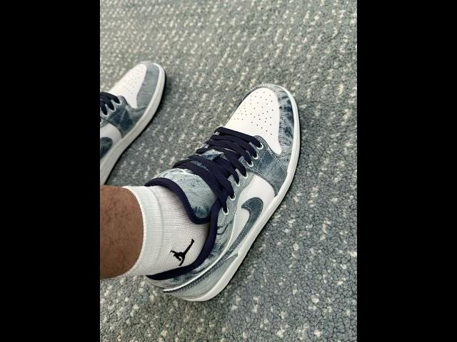 Denim 2024  on feet#airjordan1lowspecialedition#sneakerhead