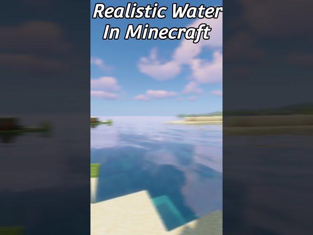 Normal Water Vs Realistic Water! (Minecraft) #shorts #youtubeshorts