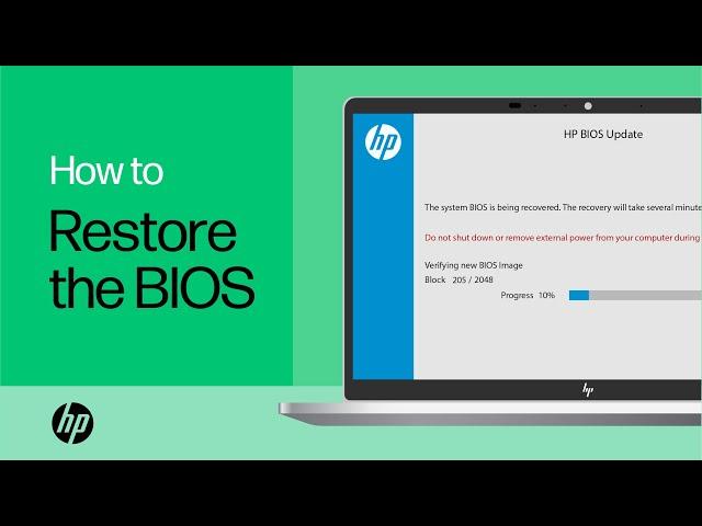 Restore the BIOS on HP Computers with a Key Press Combination | HP Computers | HP Support