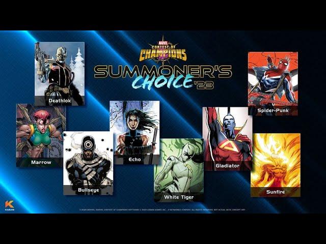 Casting Final Vote For  Summoner's Choice Champion MCOC