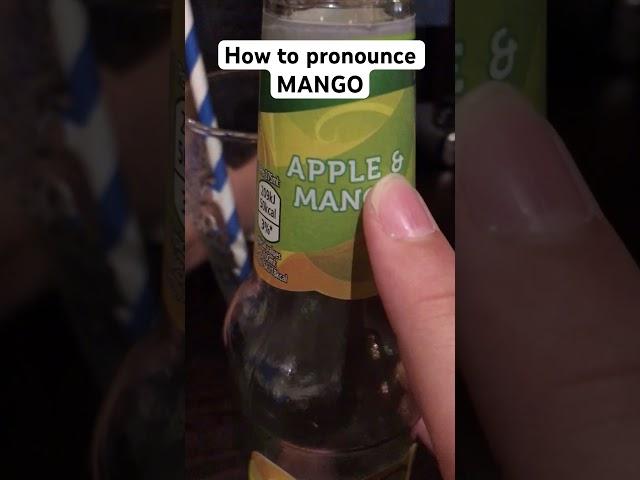 How to pronounce mango
