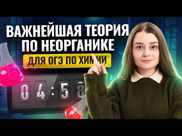 Самая важная теория по НЕОГРАНИКЕ для ОГЭ по Химии 2025 I Умскул