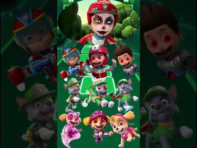 Paw Patrol Scary Ryder vs Rocky vs Sky Coffin Dance #tileshop #coffindance #pawpatrol