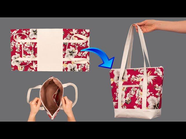 You will be surprised how easily you can sew this tote bag!