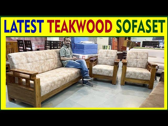 Latest teak wood sofa set