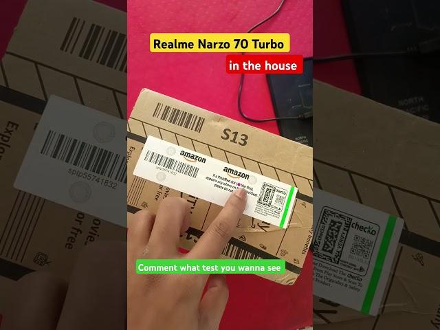Realme Narzo 70 Turbo Amazon 1 day delivery arrived #realmenarzo70turbo #narzo70turbo