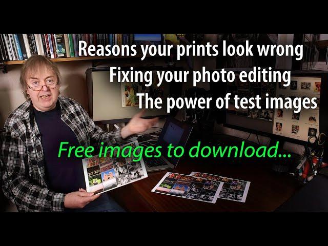 Improve your photo editing with suitable free test images. Fixing prints which look too dark.