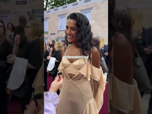 Simone Ashley at the Bridgerton Season 3 Part 2 London Premiere