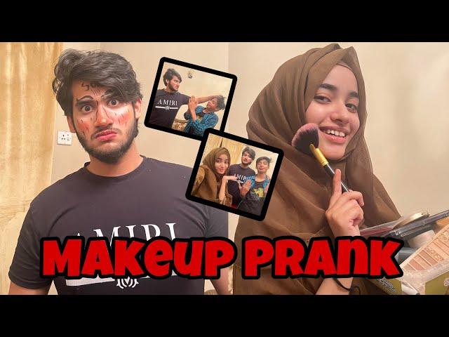 Laiba Ne Kiya Ahmad K Saath Makeup Prank  Laiba Fatima & Ahmad Vlogs.