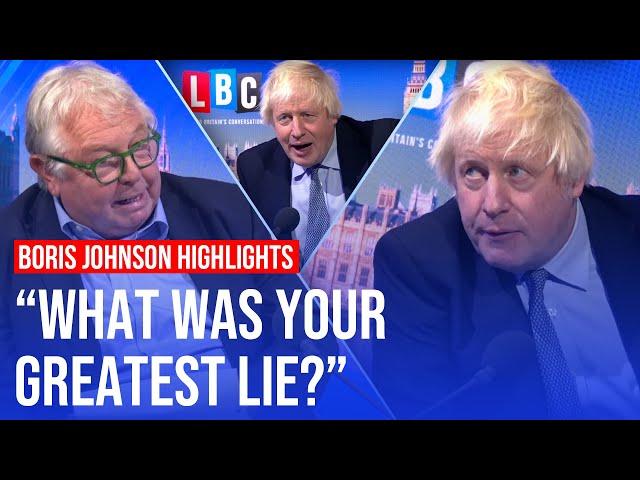 "You don't accept you lied?" Highlights from Boris Johnson's interview with Nick Ferrari | LBC