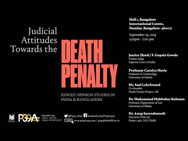 Panel Discussion: Judicial Attitudes towards the Death Penalty