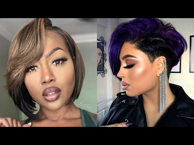 Sassy Short Haircut Ideas for Black Women #haircutsforwomen