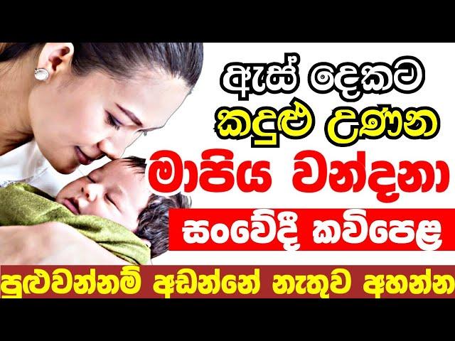 ඇස් දෙකට කදුළු උණන මාපිය වන්දනා සංවේදී කවිපෙළ | Mapiya wandana | Kavi bana 2023 | Budu Suwada