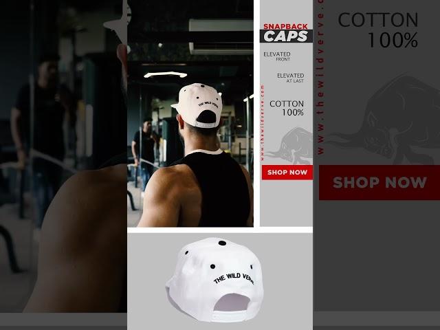 "Train hard, stay cool! our snapback gym caps are the perferct workout companion.