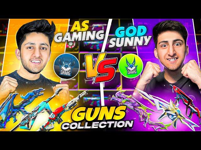 As Gaming Vs As Rana Gun Collection Versus  Who Will Win ? Expensive Gun Collection- Free Fire