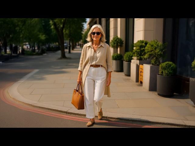 Everyday Elegance Over 50, 60, 70 | Casual Chic Street Style in London