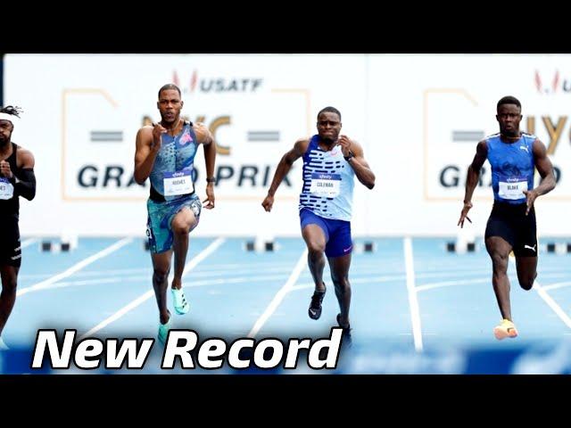 Full Race| Zarnel Hughes Shocked Ackeem Blake & Christian Coleman With 9.83 At NYC Grand Prix 2022