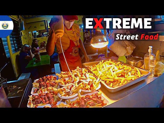 $2 El Salvador's Mind-Blowing Fries!! (Extreme Food!!)