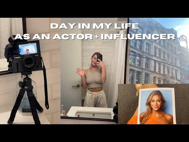 Day in My Life as an Actor & Content Creator in NYC | Auditions, Meetings + Influencer Events