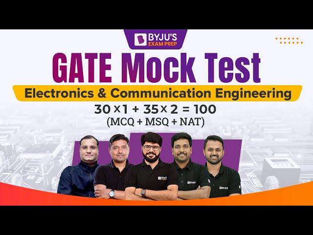 GATE 2023 Electronics and Communication Engineering LIVE Mock Test- 2 | Free GATE ECE Preparation