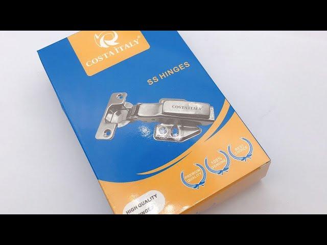 COSTA ITALY ® Stainless STEEL PREMIUM Clip On Hydraulic Hinge BOX PACKING.