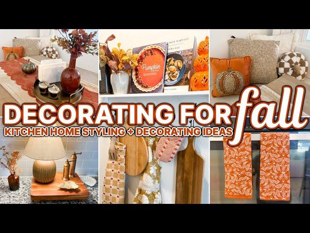 FALL KITCHEN DECORATING IDEAS  Functional + Cozy Fall Decorations | Fall Decor Home Styling