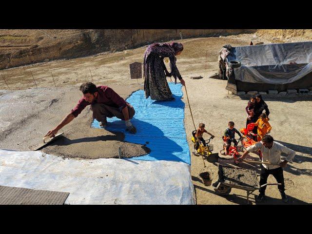 Pouring Concrete & Sharing Meals  | Salahadin's Village Life