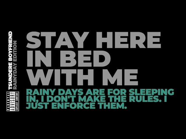 Audio RP | Rainy Morning in Bed with Your Soft Dom Boyfriend [M4A]
