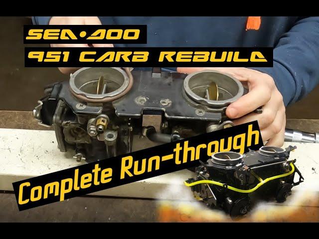 How to Rebuild Seadoo 951 Carbs | Complete Run-through | Mikuni SBN46i