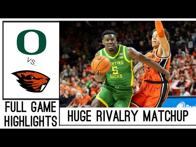 Oregon vs Oregon State Basketball Full Game Highlights | 11/21/24