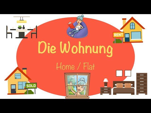 Die Wohnung - Mein Haus / Zimmer - Deutsch lernen - German Hause - Almanca Evin Bölümleri / Adjektiv