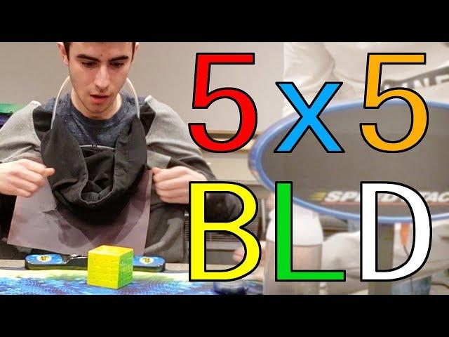 OFFICIAL 5x5 Rubik's Cube BLINDFOLDED Solve | Road to Platinum Ep. 2