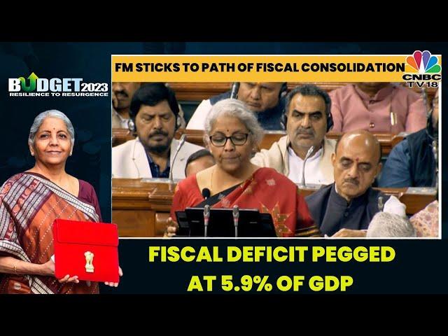 Union Budget 2023: Fiscal Deficit Pegged At 5.9% Of GDP For 2023-24 | CNBC-TV18