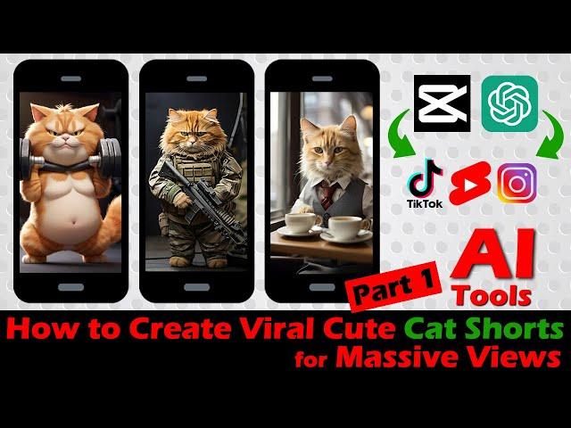 How to Create Viral Cute Cat Shorts for Massive Views  | Turn AI Learning to Earning |  Part 1