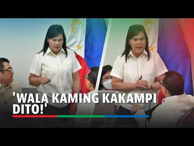 Furious Sara Duterte confronts congressmen who detained Zuleika Lopez | ABS-CBN News