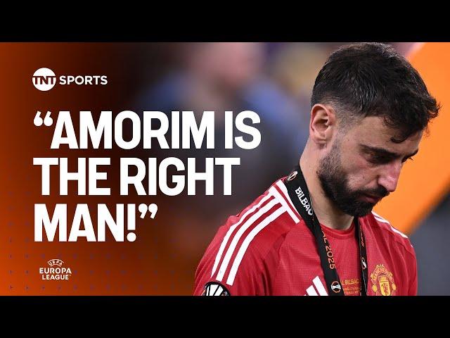 Bruno Fernandes discusses his Manchester United future after Europa League heartbreak  #UEL