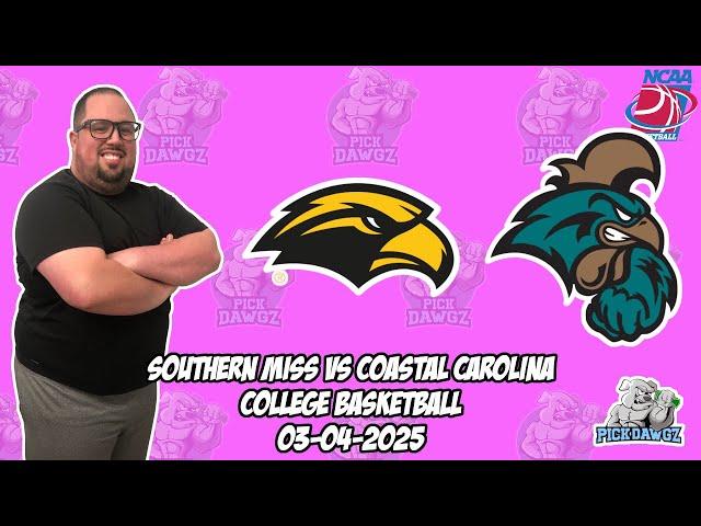 Southern Miss vs Coastal Carolina 3/4/25 Free College Basketball Picks and Predictions | NCAAB Pick