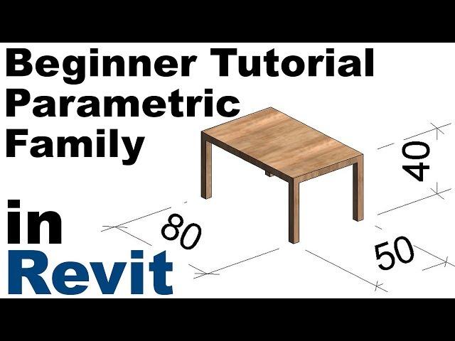 Revit Beginner Tutorial - Parametric Family